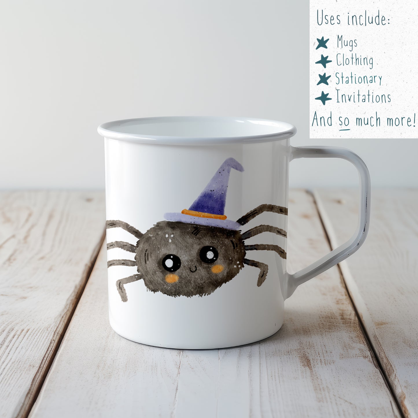 Cute Spider PNG Set