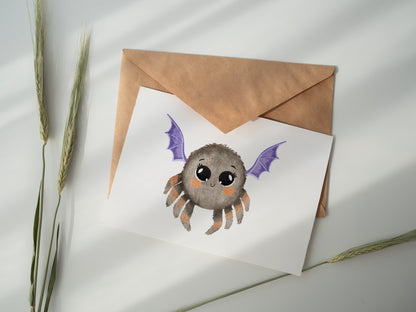 Cute Spider PNG Set