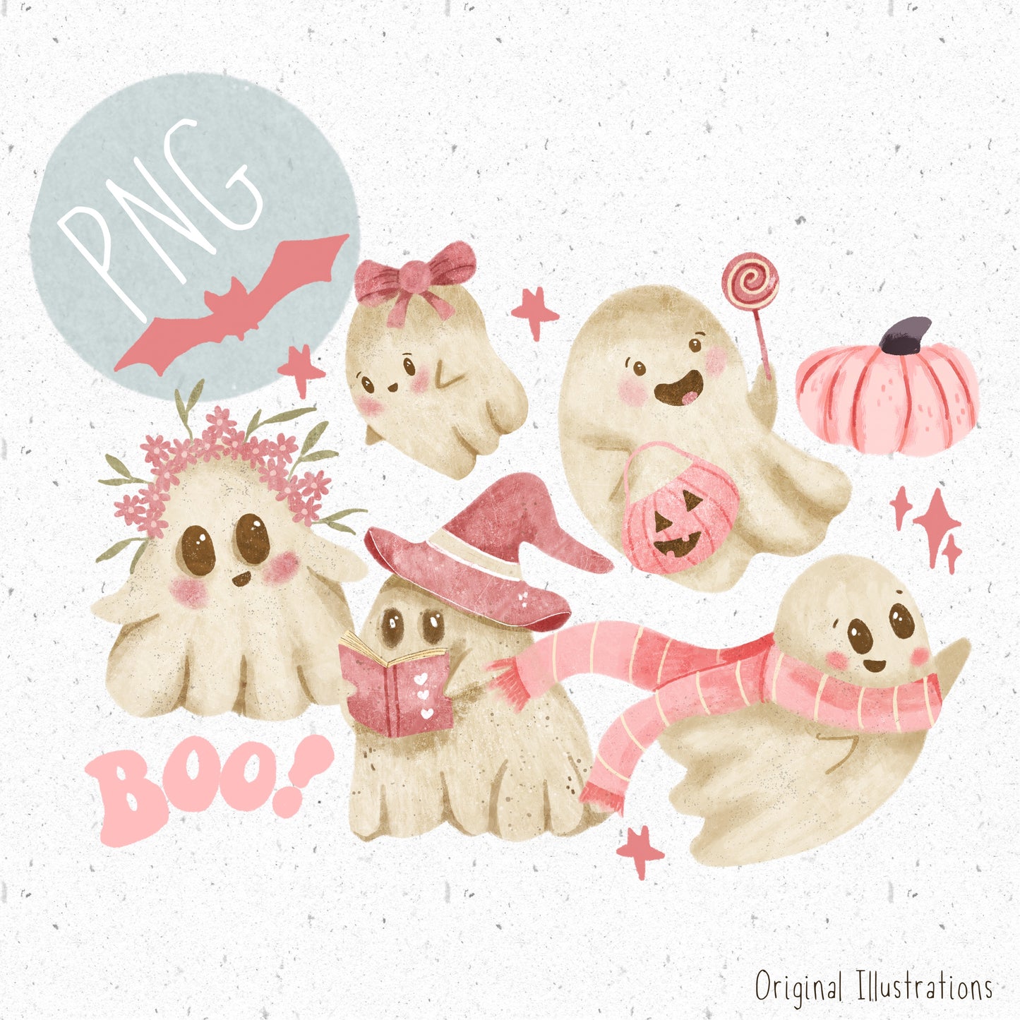 Pink Ghost PNG
