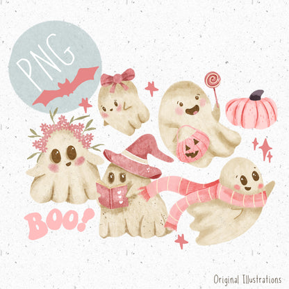Pink Ghost PNG