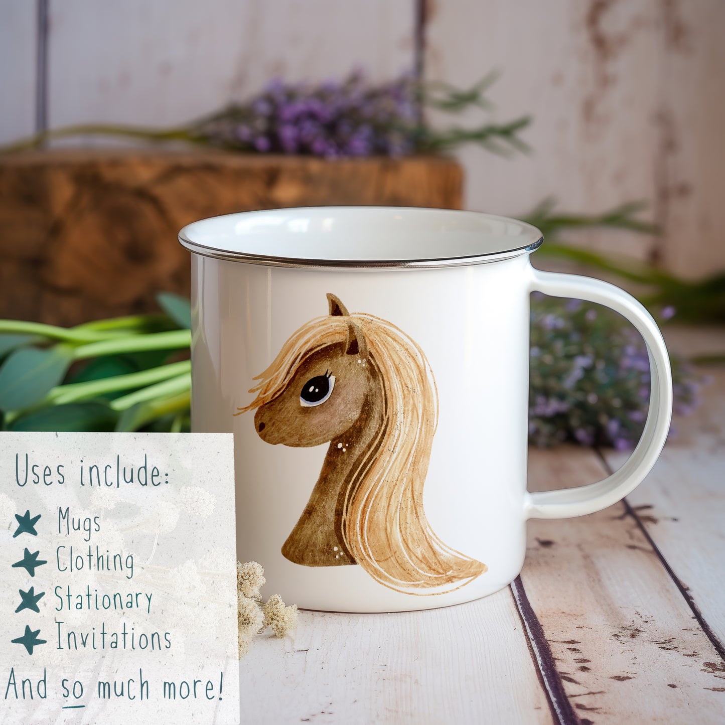 Cute Horse PNG Set