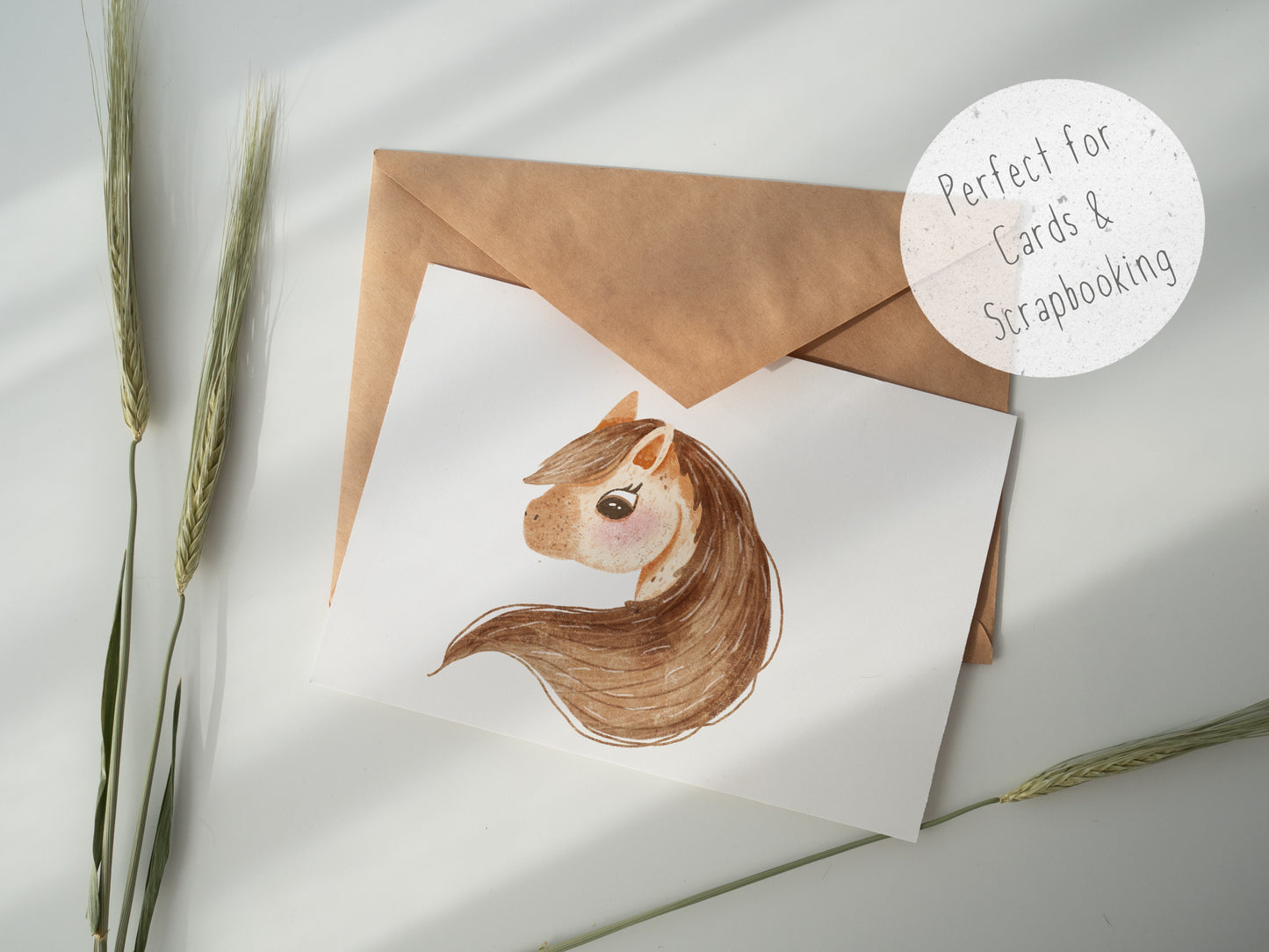 Cute Horse PNG Set