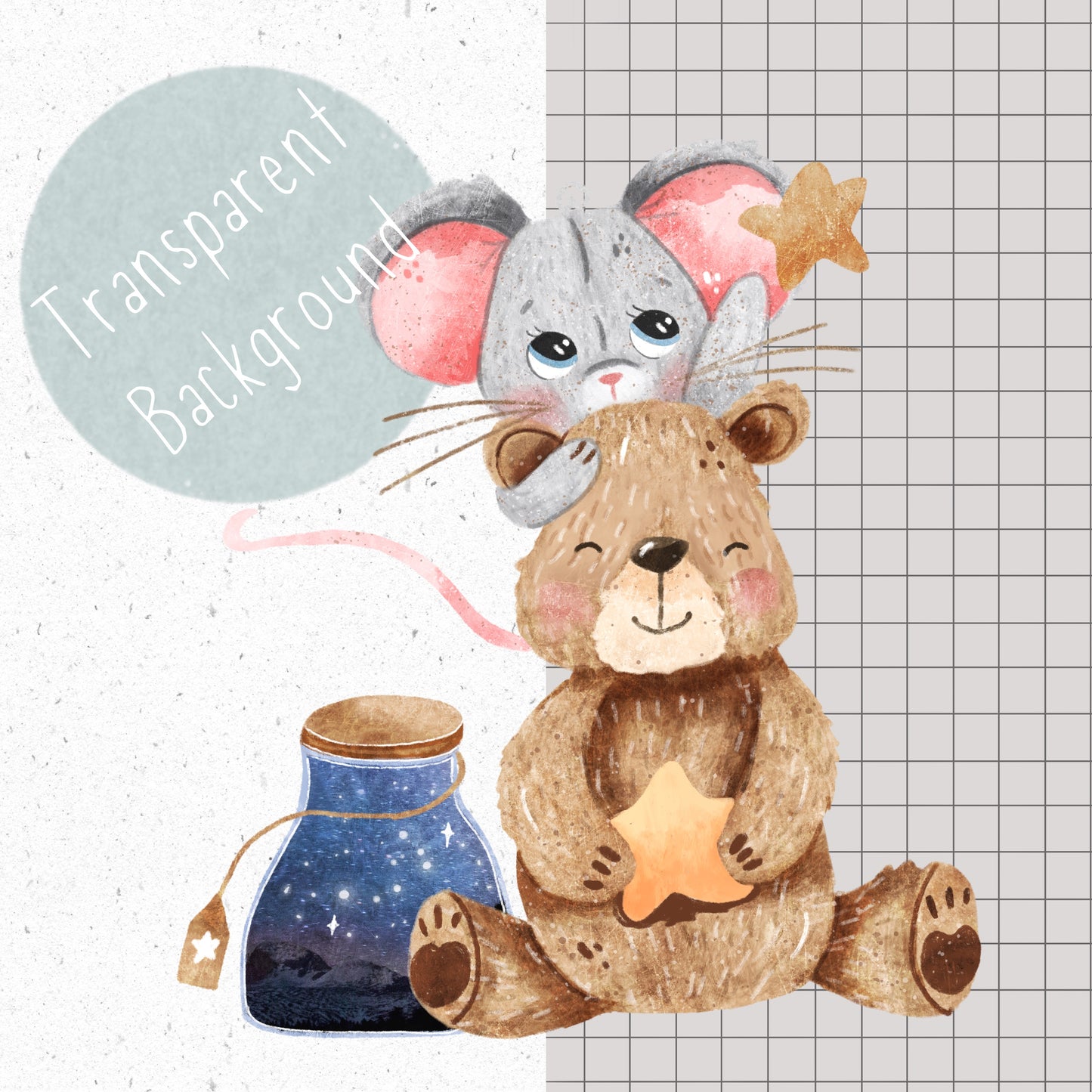 Bear and Mose PNG