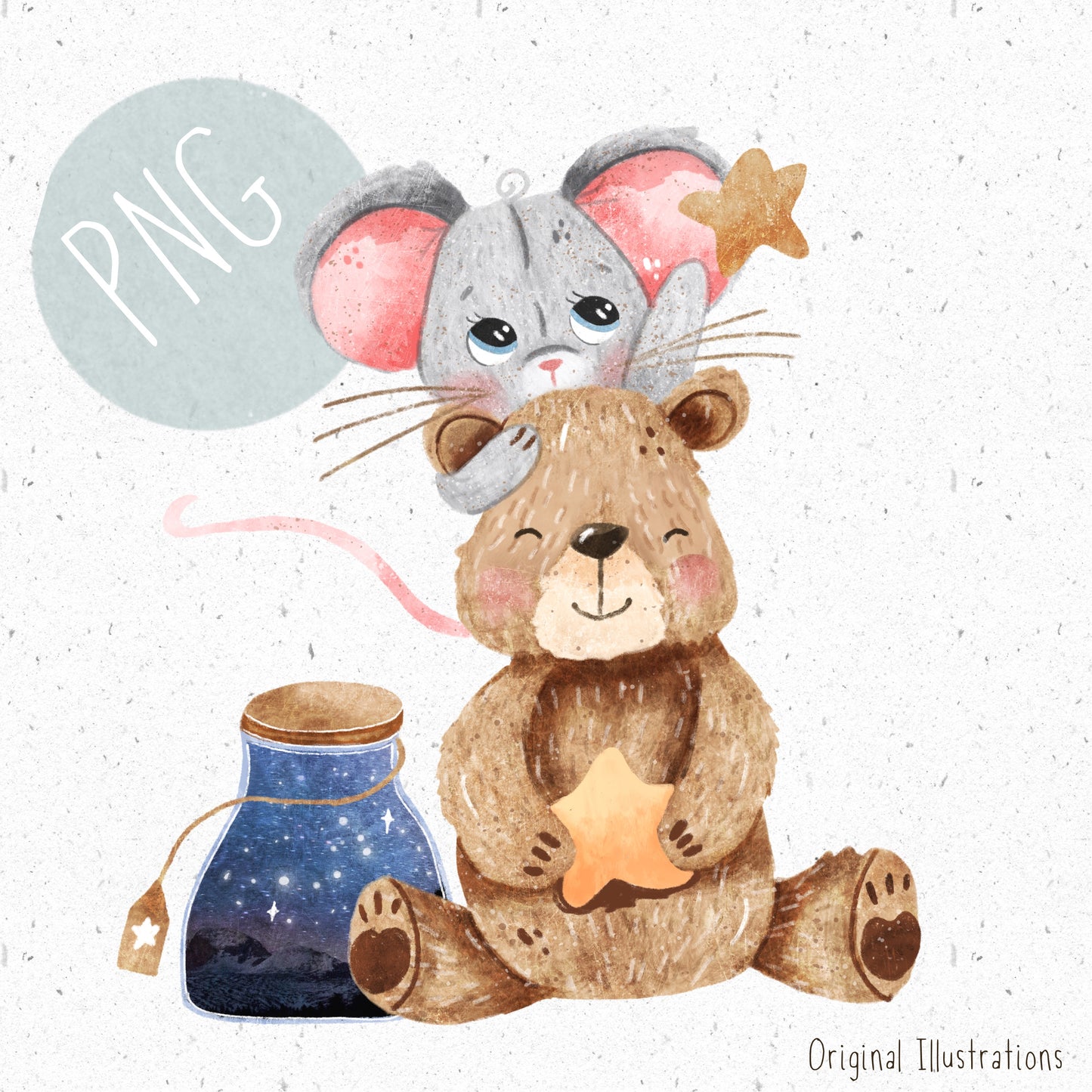 Bear and Mose PNG