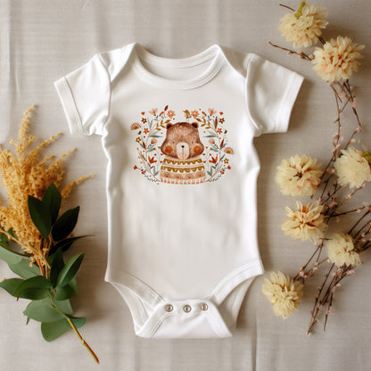 Boho Bear Wreath PNG