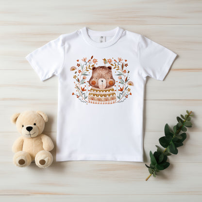Boho Bear Wreath PNG
