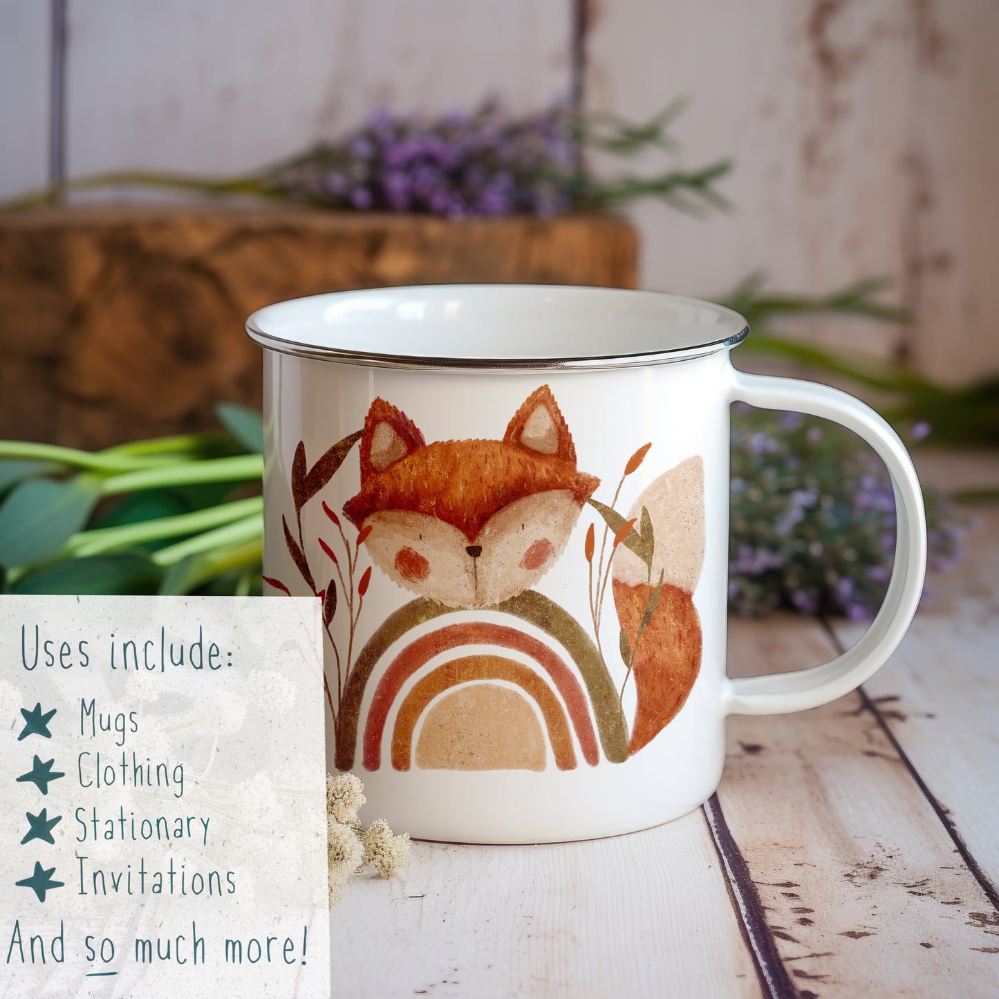 Rainbow Woodland PNG Set