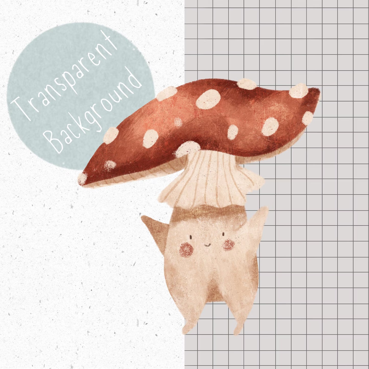 Mushroom PNG Set