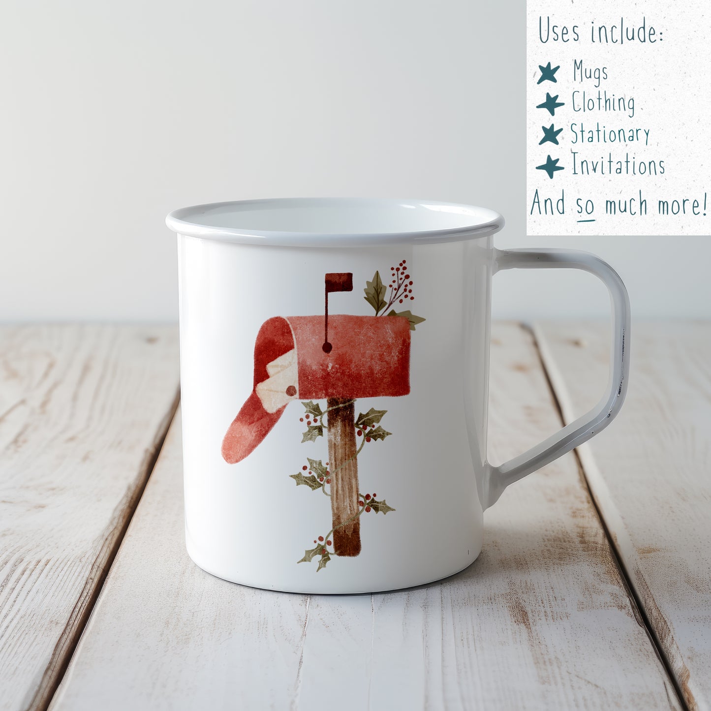 Christmas Mail PNG Set