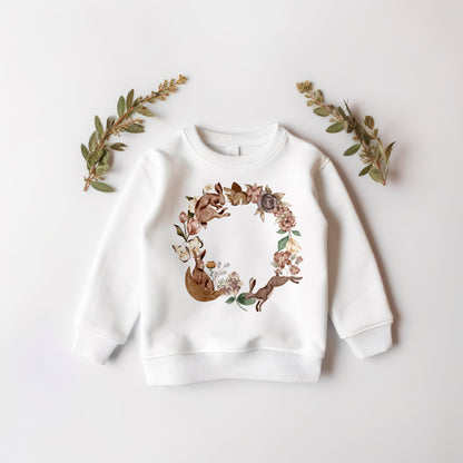 Woodland Hare Wreath PNG