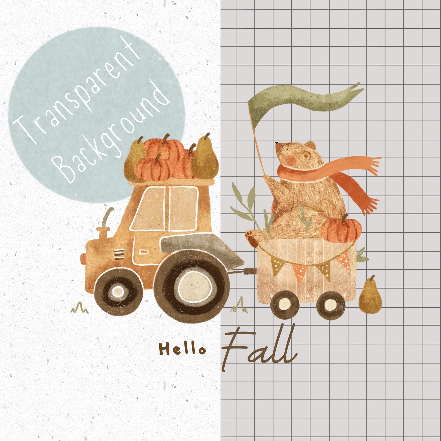 Hello Fall PNG