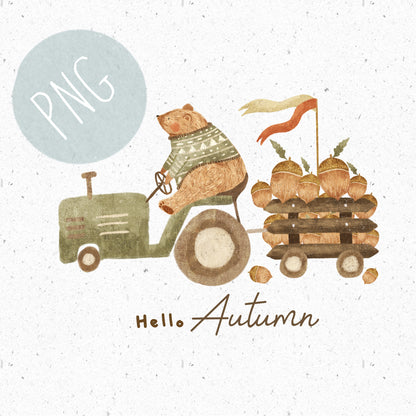 Hello Autumn PNG