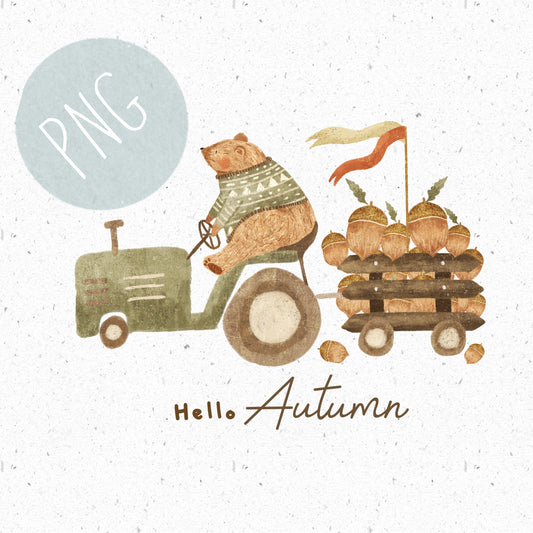 Hello Autumn PNG