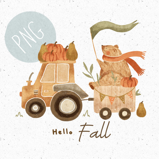 Hello Fall PNG