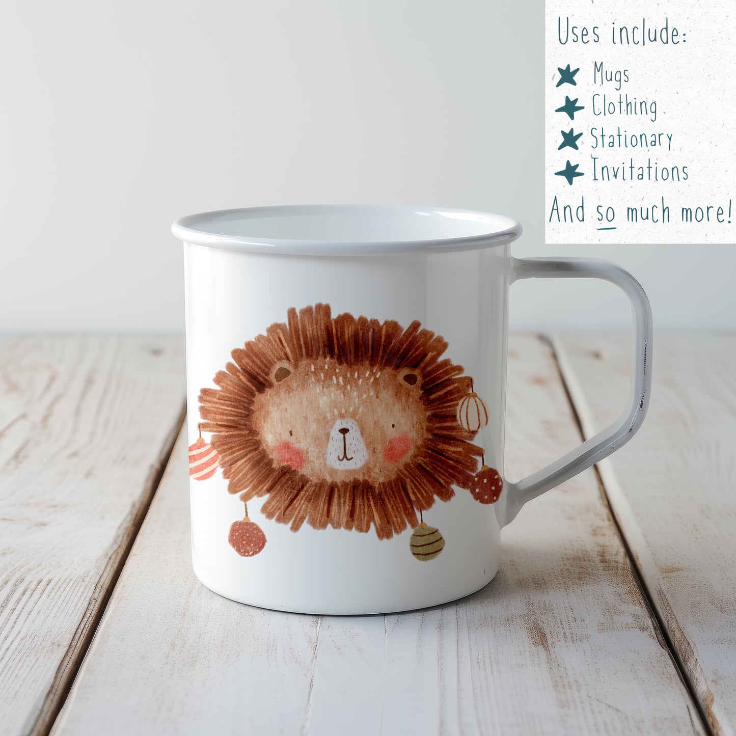 Christmas Lion PNG Set