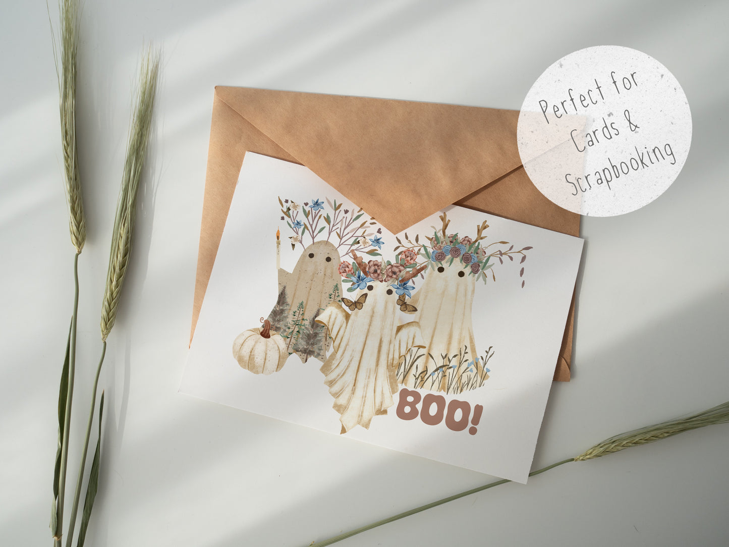 Floral Ghost PNG