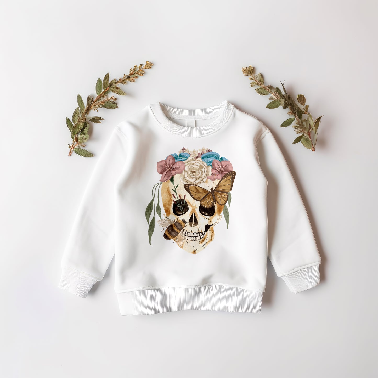 Floral Skeleton PNG Set