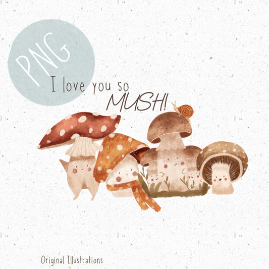 I love you so MUSH! PNG