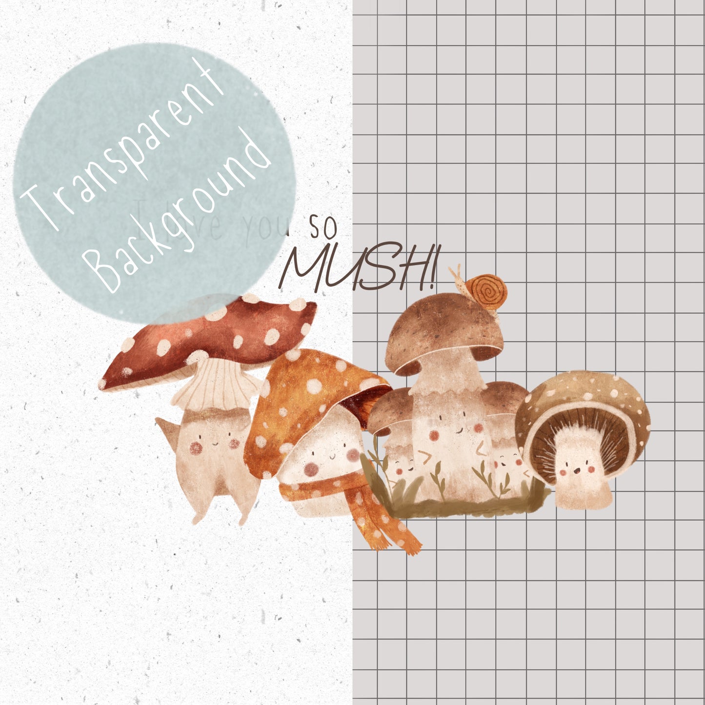 I love you so MUSH! PNG