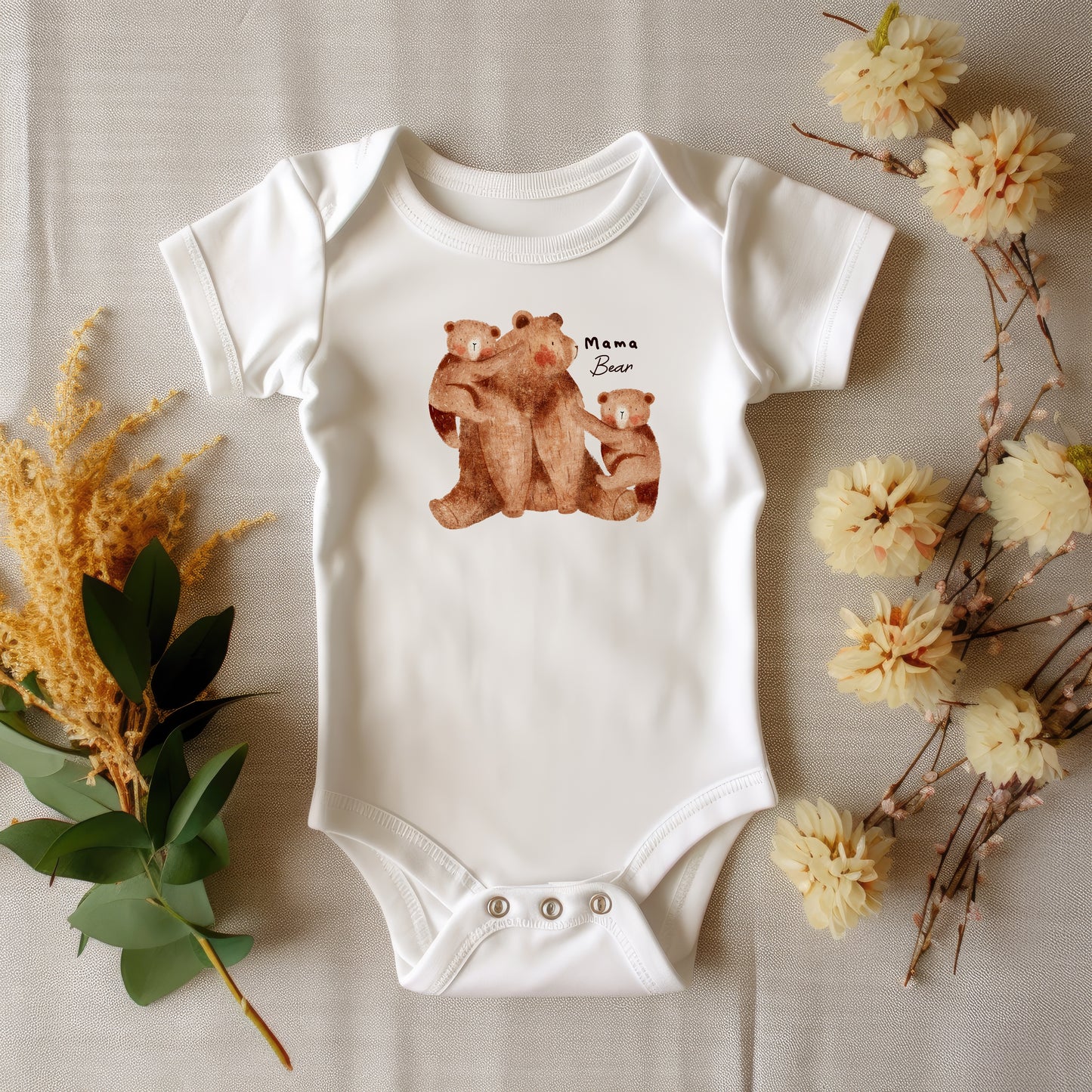 Mama Bear and cubs PNG