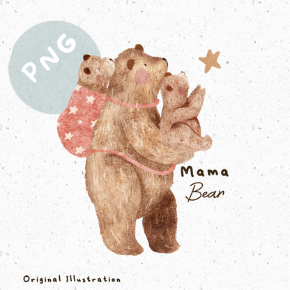 Mama Bear PNG