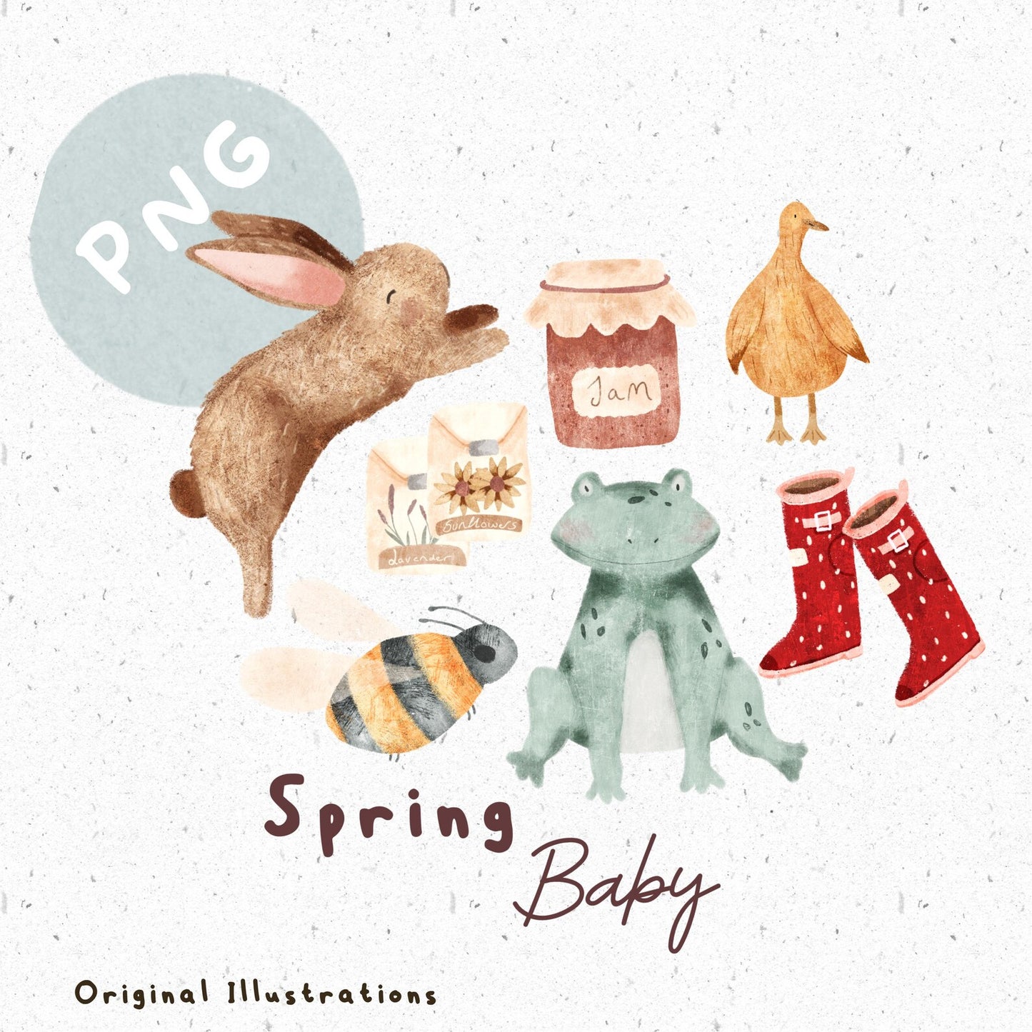 Spring Baby PNG