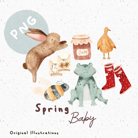 Spring Baby PNG