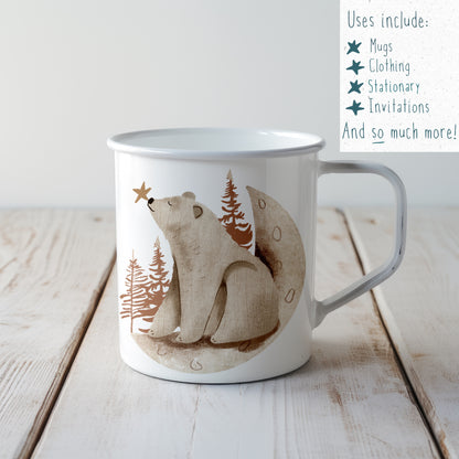 Festive Bears PNG Set