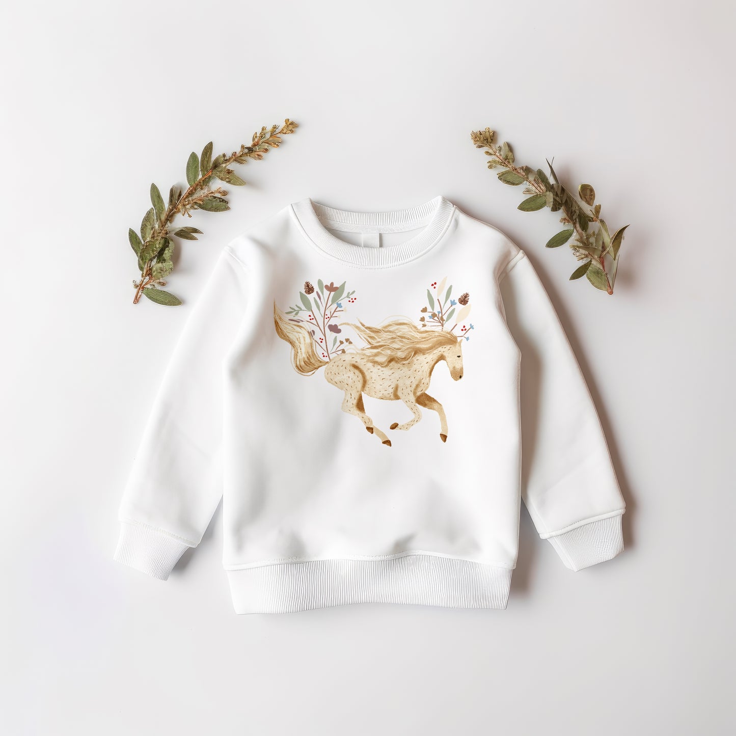 White Horses PNG Set