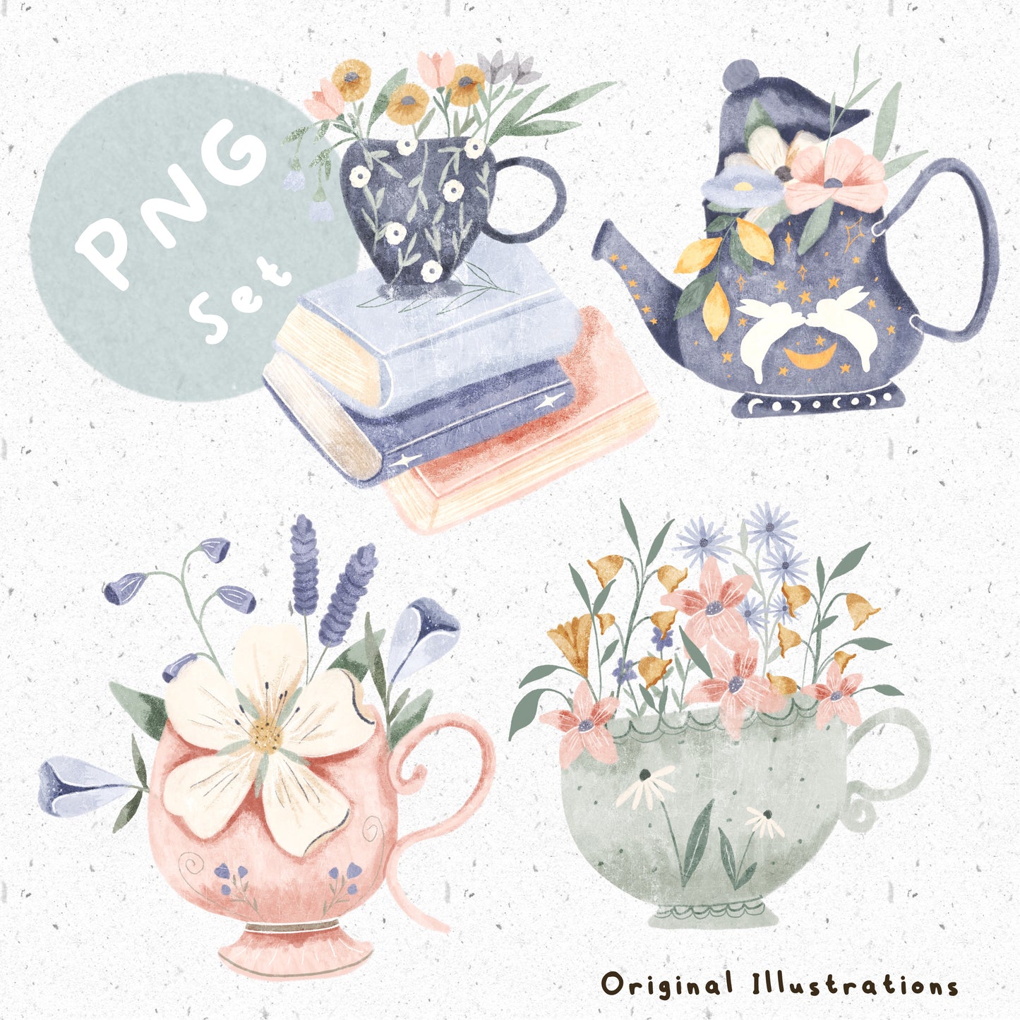 Tea Party Png Set