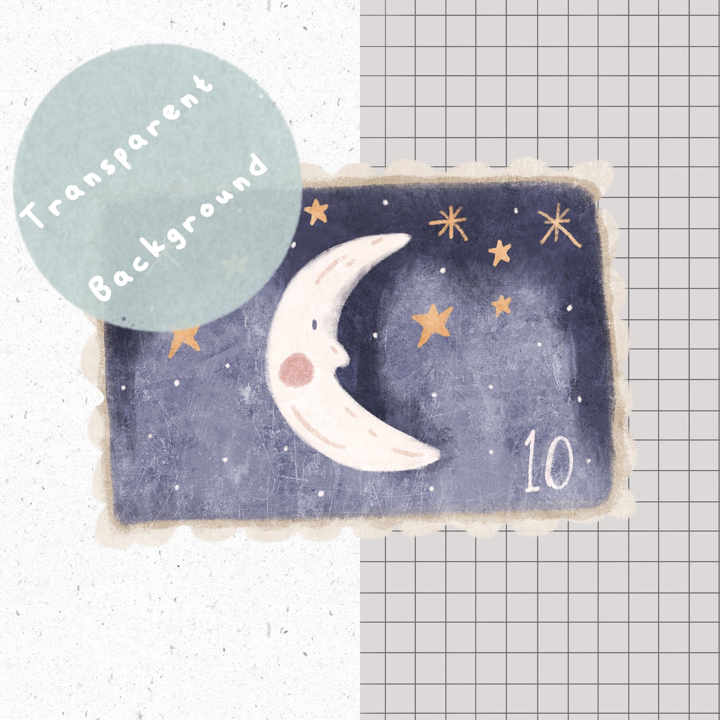 Fairytale Stamps PNG Set