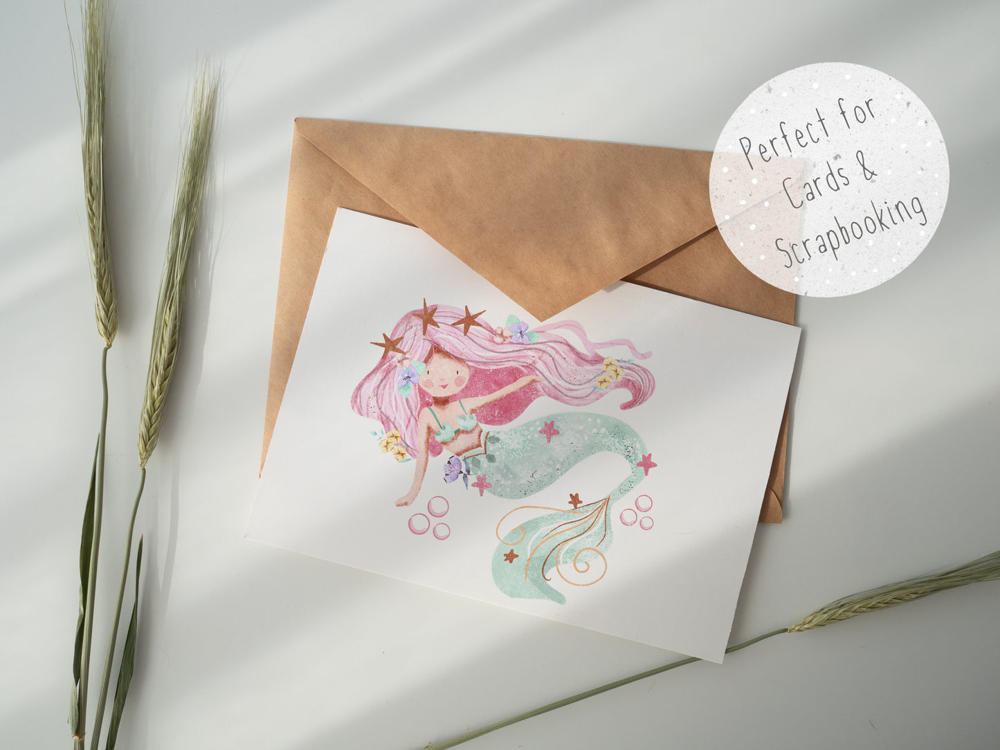 Pink Mermaid PNG