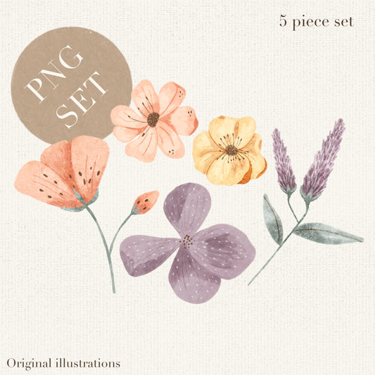 Wildflower PNG Set