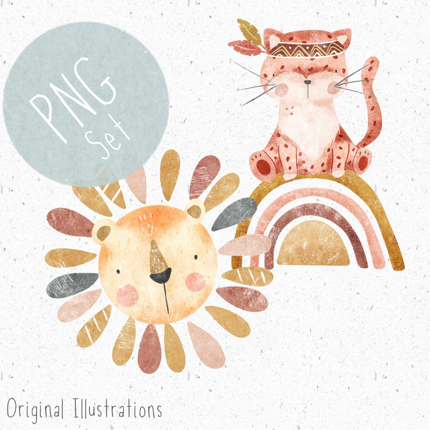 Scandi Safari PNG Set
