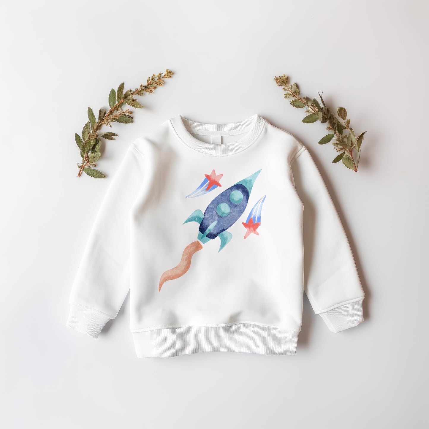 Rocket and Stars PNG