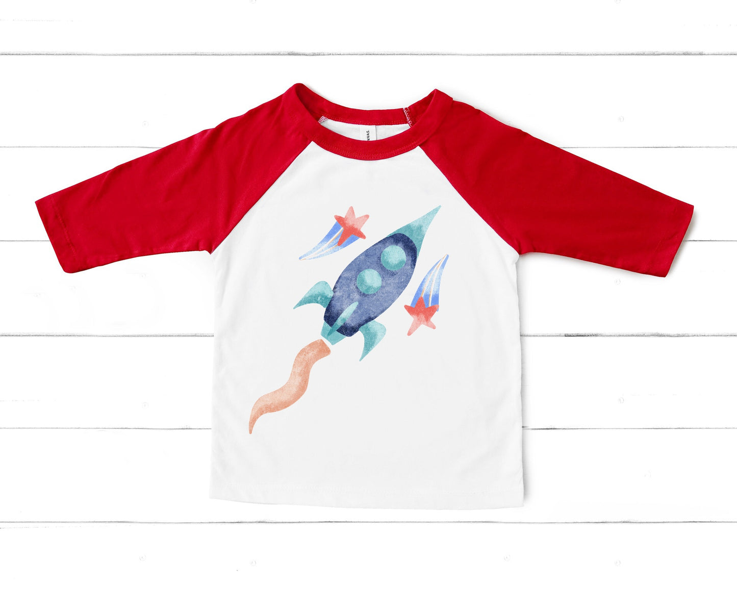 Rocket and Stars PNG