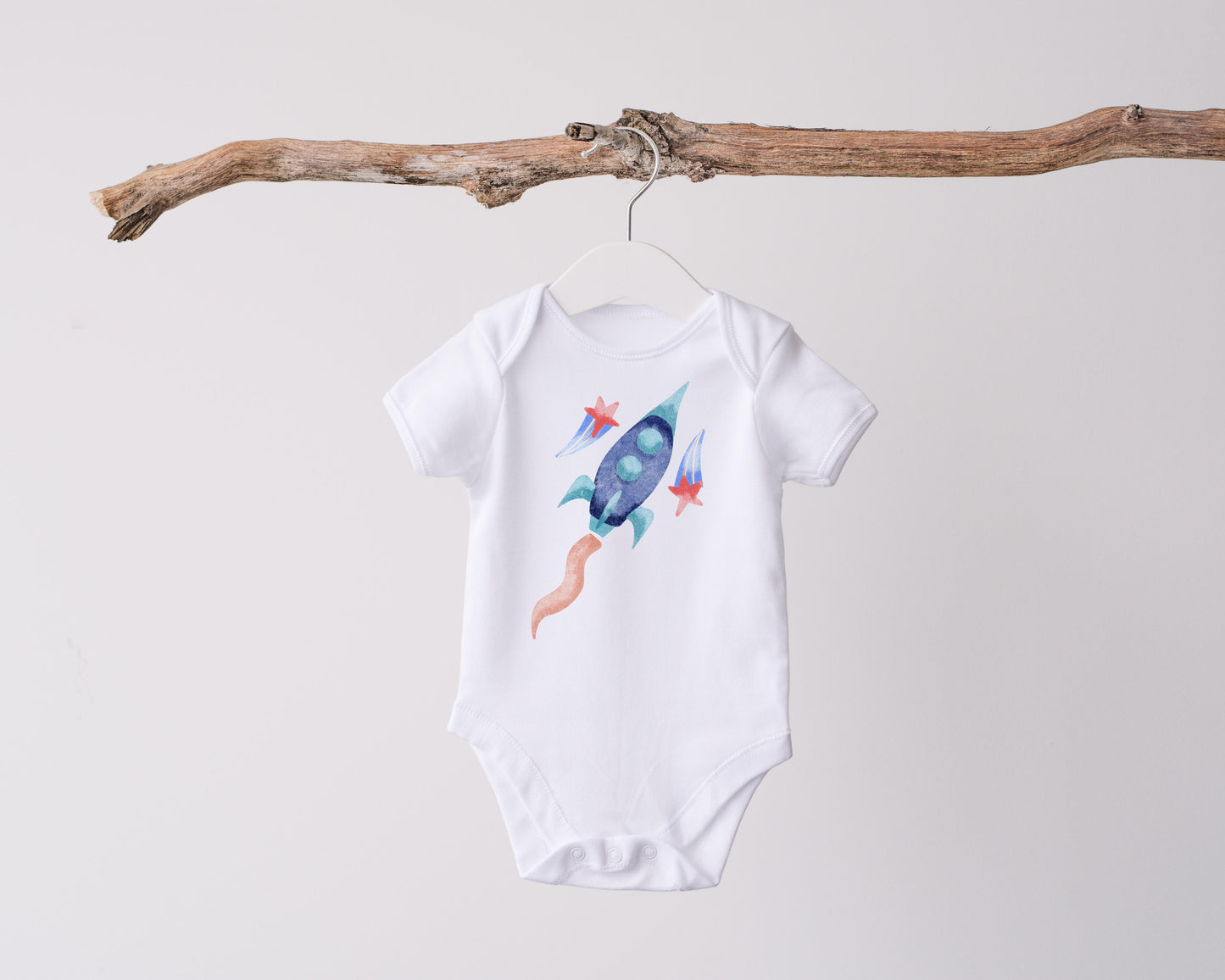 Rocket and Stars PNG