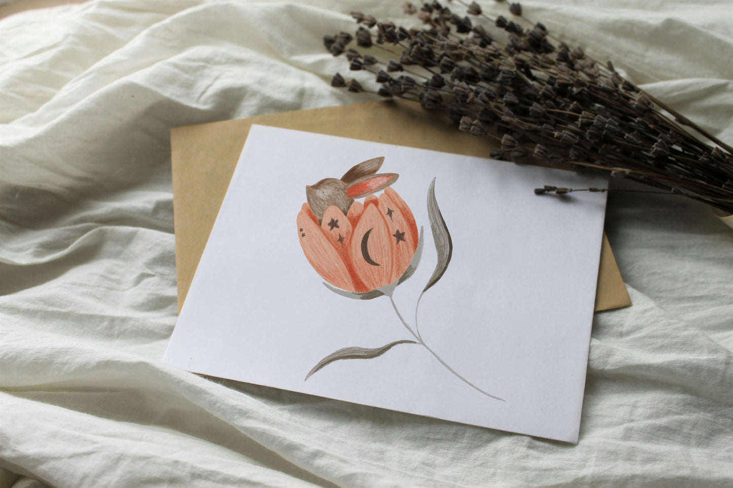 Rabbit in flower PNG