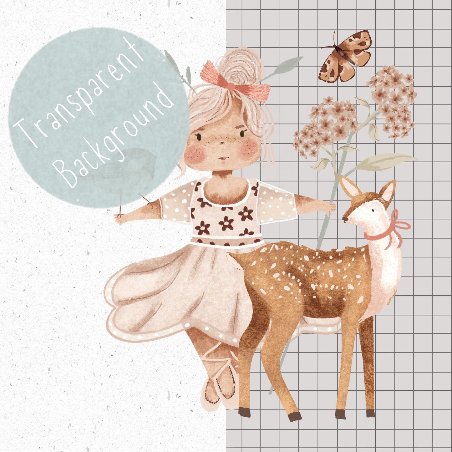 Little Ballerina PNG Set