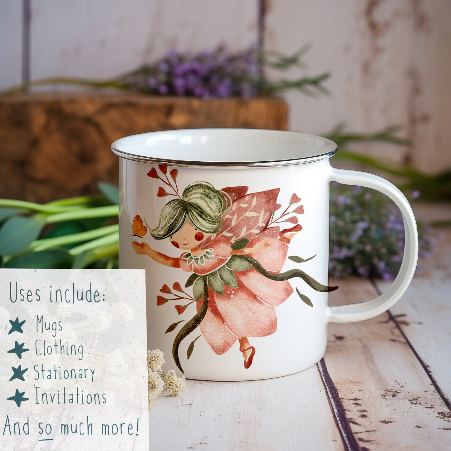 Floral Fairies PNG Set
