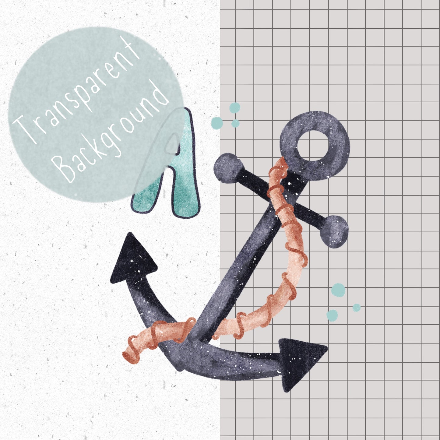 Nautical ABCs PNG Set