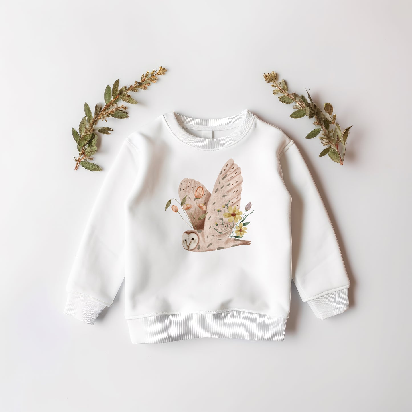 Floral Owl PNG Set