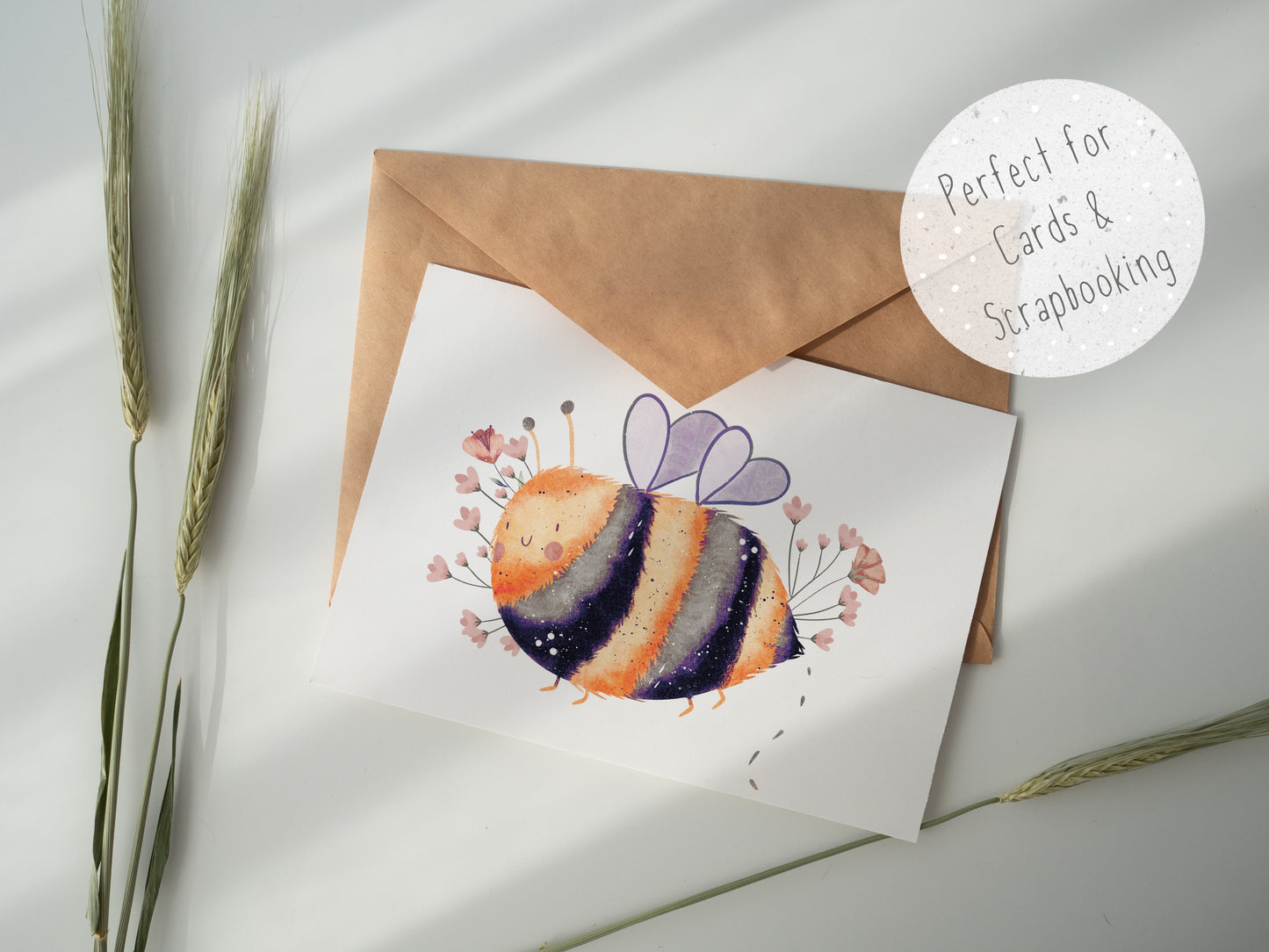 Floral Bugs PNG Set