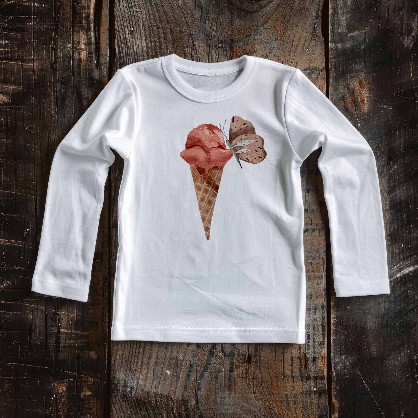 Ice-cream & Butterfly PNG Set