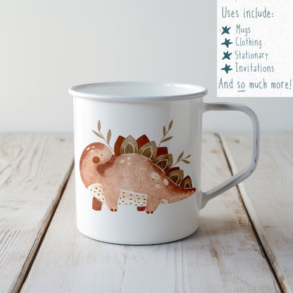 BOHO Dinosaur PNG Set