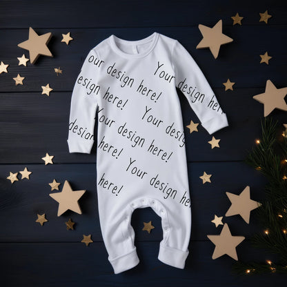 Baby Coverall / Sleepsuit Mockup - Boys Theme