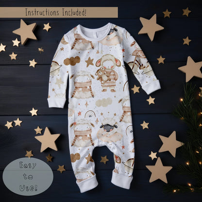 Baby Coverall / Sleepsuit Mockup - Boys Theme