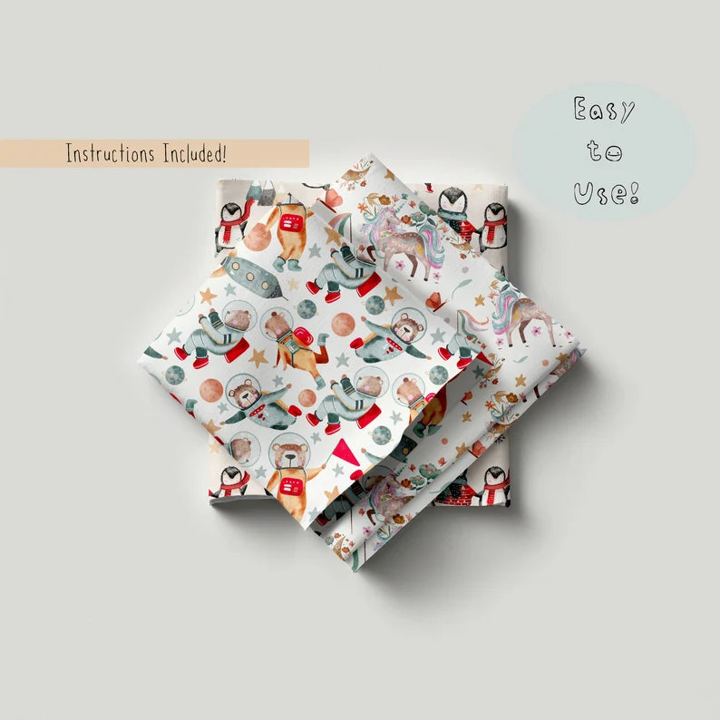 3 Folded Fabric Mock-up