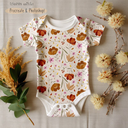 Baby Onesie Boho Mock-up