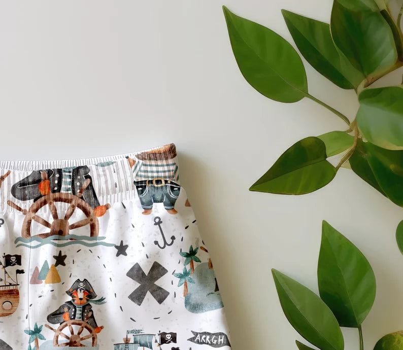 Kids Shorts Leafy Mock-up